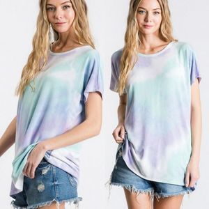 Large Size Sweet Love Tye dye Top